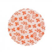 Fundo Rendado 15 09x100un - LARANJA