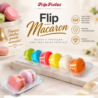 Flip Macaron 02 cavidades 16x10un