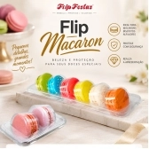 Flip Macaron 02 cavidades 16x10un - CRISTAL