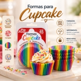 Forma para Cupcake 24x45un - ARCO IRIS